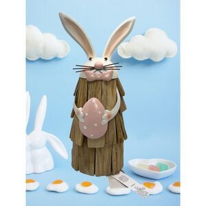 Shabby Chic Wooden Easter Bunny